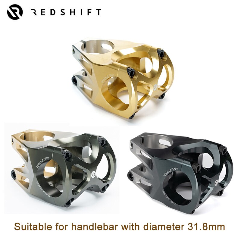 Redshift Mountain Bike Stem 31.8mm Handlebar Stems 0 Degree For MTB XC AM DH FR Mountain Bike 28.6mm Steerer Mountain Bike Parts