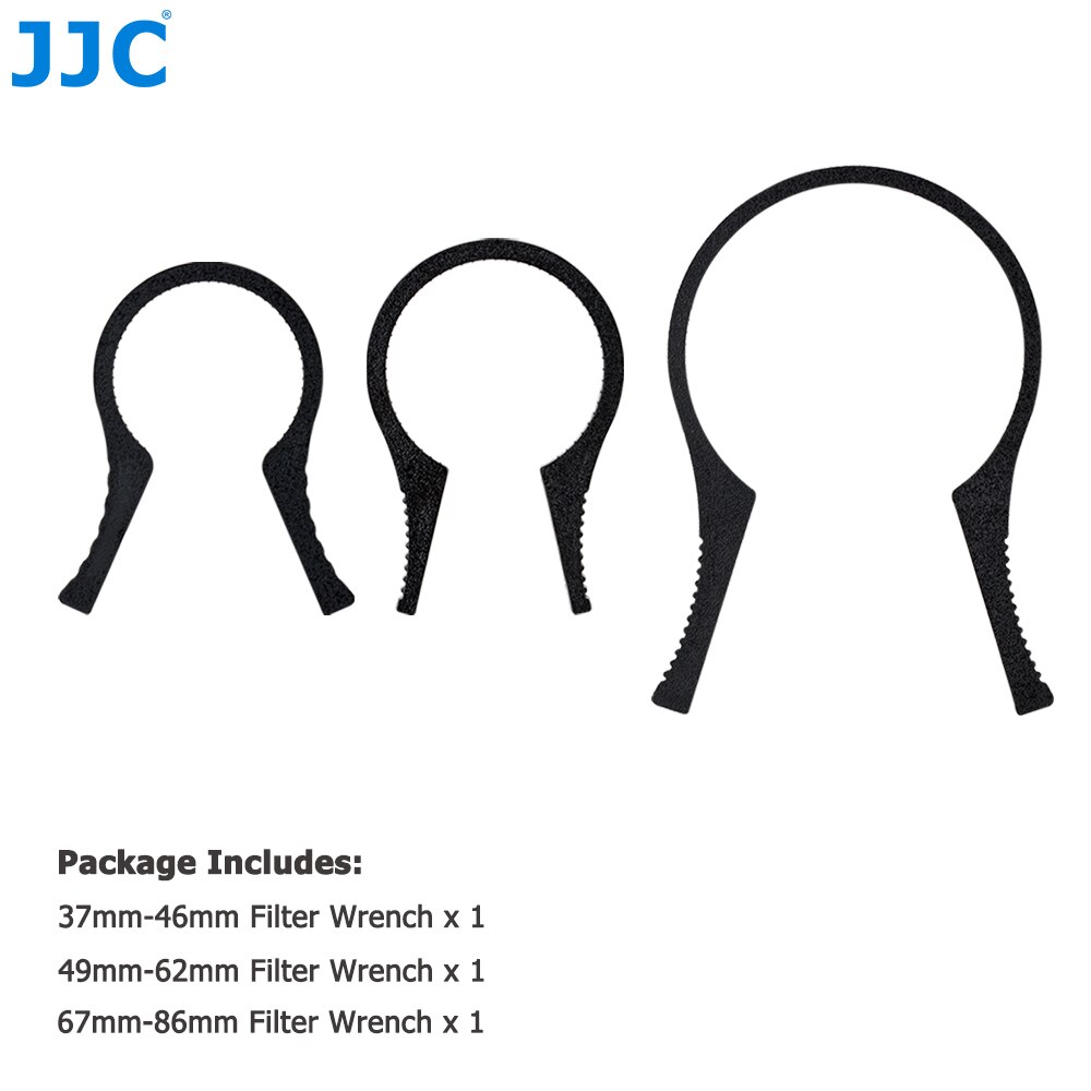 JJC 3in1 Filter Wrench for 37mm 40.5mm 46mm 49mm 52mm 55mm 58mm 62mm 67mm 77mm 82mm 86mm UV CPL ND Filter Remove Detaching Tool