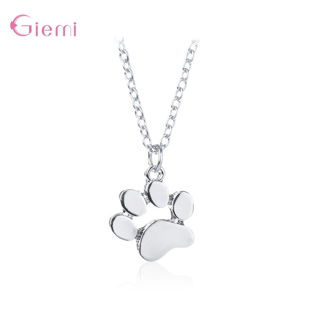 Sitting Puppy Dog Necklace For Girls And Teens In Sterling Silver With Rhodium Plating | Jewelry Vine - View #9