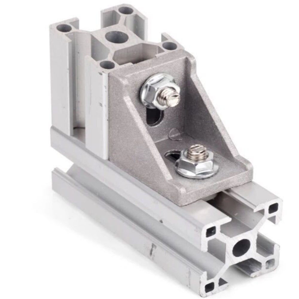 10pcs corner fitting angle aluminum 20 x 20 L connector bracket fasteners match industrial aluminum profiles