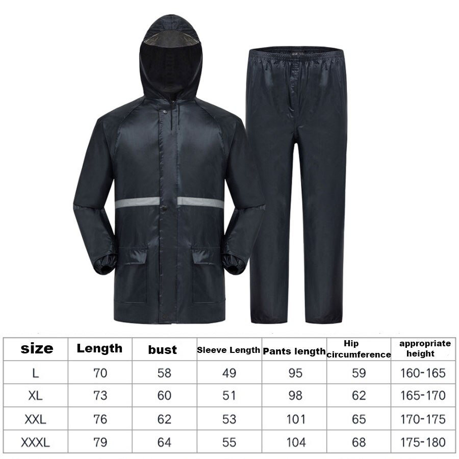 outdoor verdikking reflecterende veiligheid regenjas regenbroek pak en Bouw arbeid regenjas of paardrijden vissen