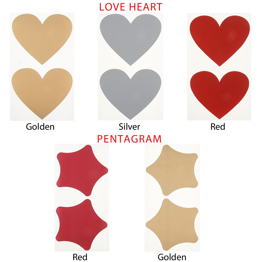50 stk/sæt sød kærlighed pentagram form skrabelod klistermærke diy postkort bryllup selvklæbende belægning klistermærke farve multi-use