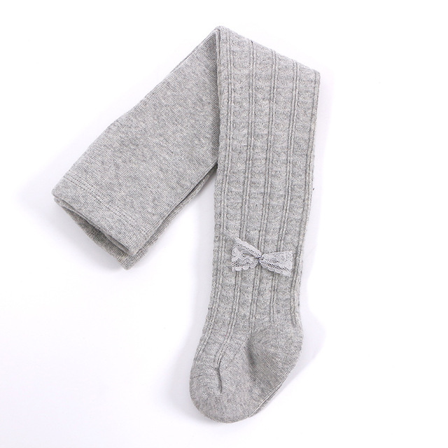 Herfst Baby Panty Kids Meisjes Panty Zachte Katoen Warm Ademend Liefde Kant Boog Kinderen Kid Meisje Kousen