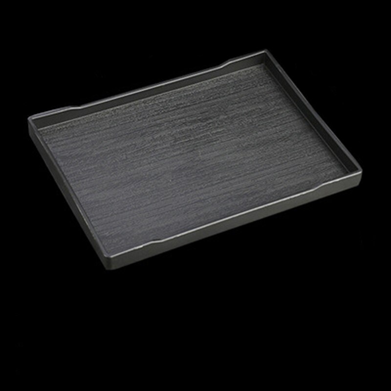 1pcs Rectangular Hotel Melamine Tray Water Cup Tea Tray Plastic Room Washing Storage Trays: BK3