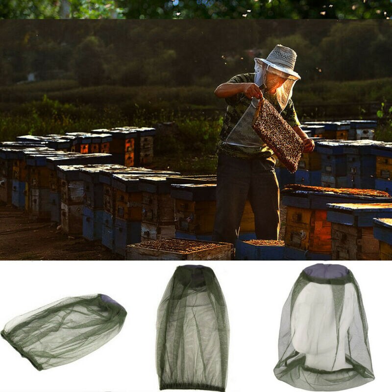 Anti-mosquito bee bug insekt flue maske net udendørs ansigts net beskytter