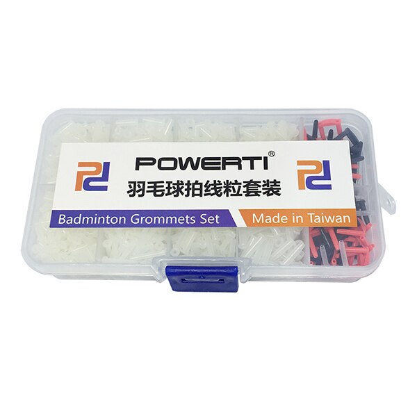 -2 sets/lot powerti badminton ringen set badminton ogen met alle soorten zwarte ringen ogen, hac 11: Wit