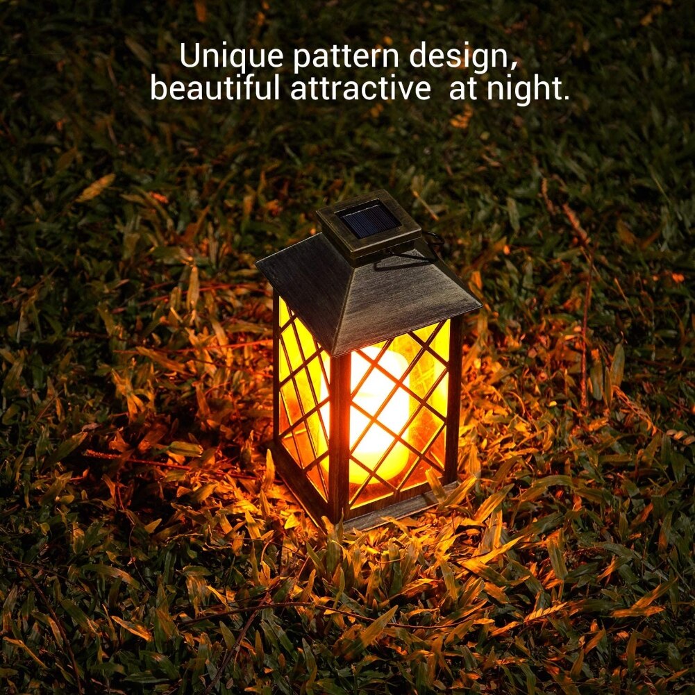 Outdoor IP55 Waterproof LED Candle Solar Lantern Garden Yard Decorative Lamp