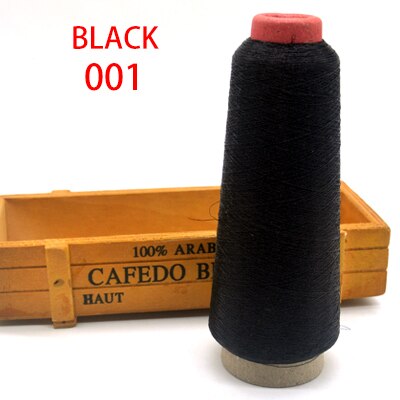 3200M/Roll DMC Metallic Embroidery Crochet Knitting Yarn Cross Stitch Metallic Yarn Threads Sewing accessory diy: Black 001