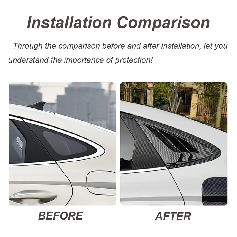 Car Rear Window Louver Shutter Cover Trim for Hyundai Sonata DN8 Window Side Vent Trim