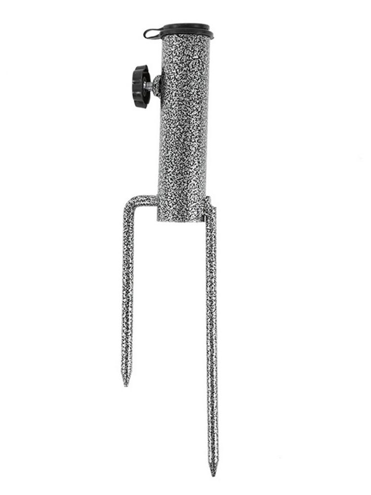 Camping Fishing Stand Outdoor Sun Shade Umbrellas Holder Stand Parasol Holder Stand Metal Lawn Ground Insert Stabilizer 40a