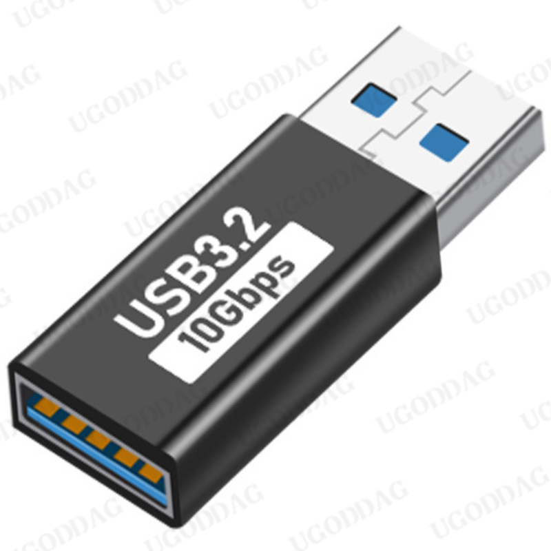 1PCS USB 3.0 Adapter Male to Female Fmale-Female Male-Female Converter Coupler Changer Connector Durable for PC Laptop: Brown