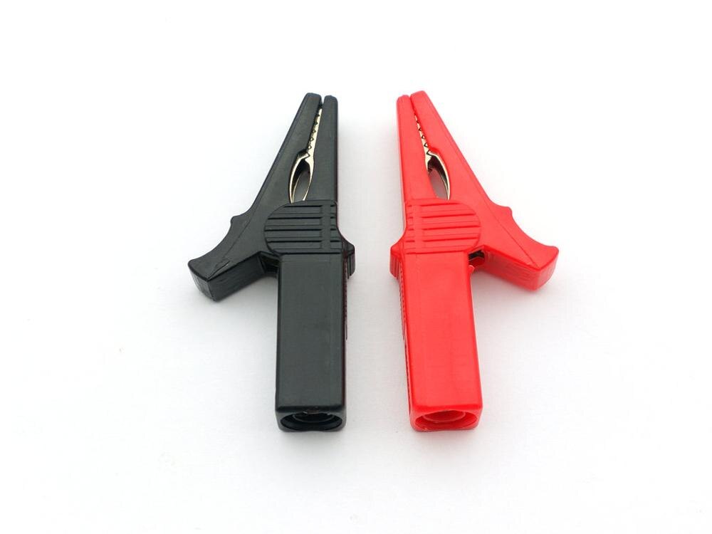 2PCS Plastic Alligator Clips Electrical Crocodile Clamp For Test Probe Lead