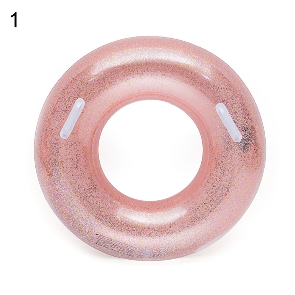 Inflatable Sequins Round Swimming Ring Glitters Buoy Circle Water Party Supplies Float Water Party Toy