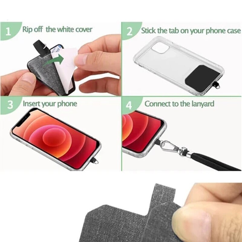 Telefoon Lanyard Verstelbare Afneembare Nekkoord Lanyard Strap Mobiele Telefoon Strap Universele Crossbody Nylon Patch Telefoon Lanyards
