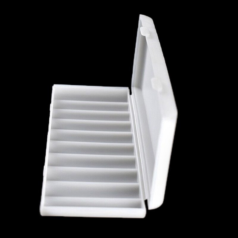 1pc 10 x 18650 batterijhouder, 18650 opbergdoos, witte harde koffer, batterijhouder, organizer, container