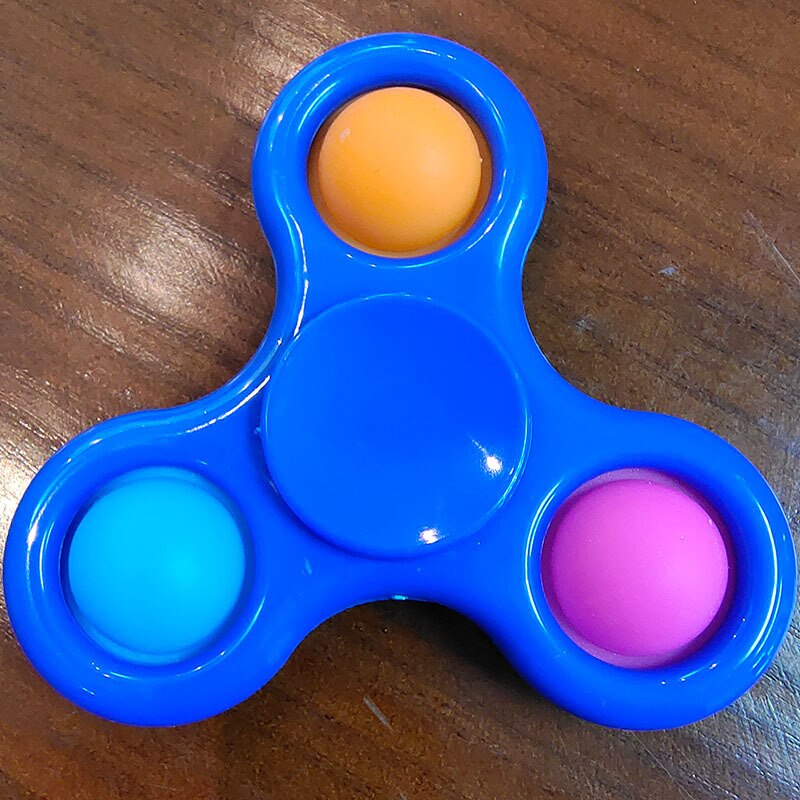 Toys Fidget Sensory Pop It Toy push pop bubble key chain spinner simple dimple popit fidget toy: 4