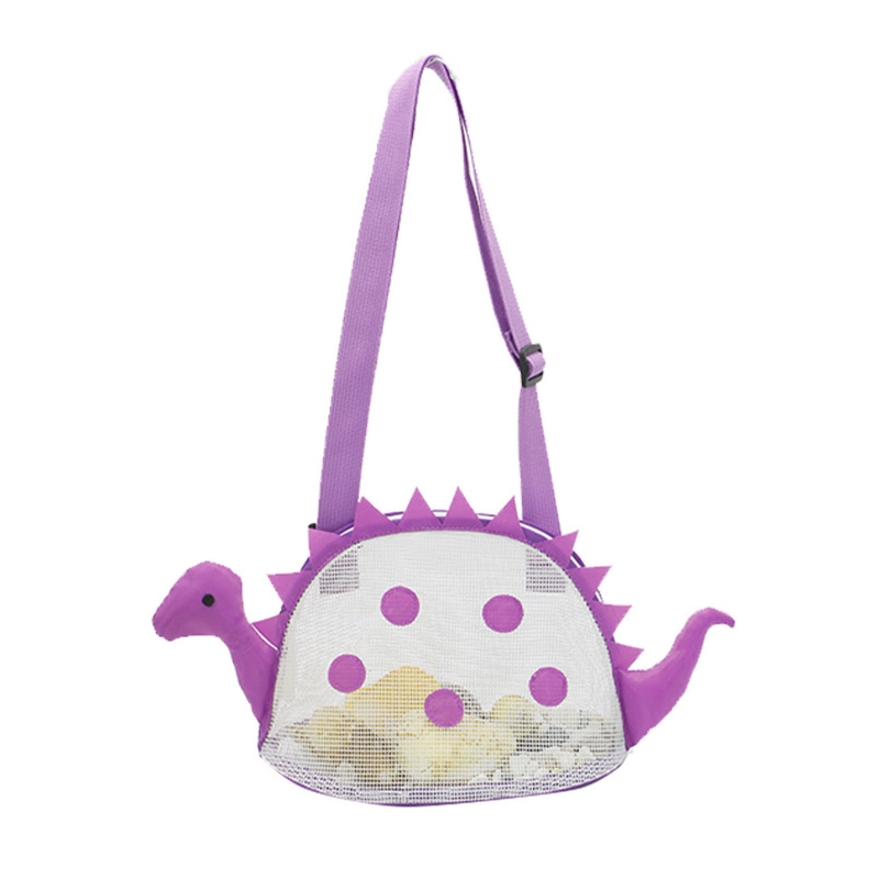 Waterproof Beach Bag Summer Water Play Shoulder Bag with Adjustable &amp; Hangable Strap Children Bathing Swimming Accessory: Purple(only Bag)