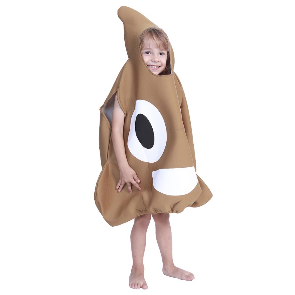 Sponge Poop Pile Costume Children Halloween Shit Stool Feces Costume Cosplay Fancy Dress Christmas Kids Perform Clothes