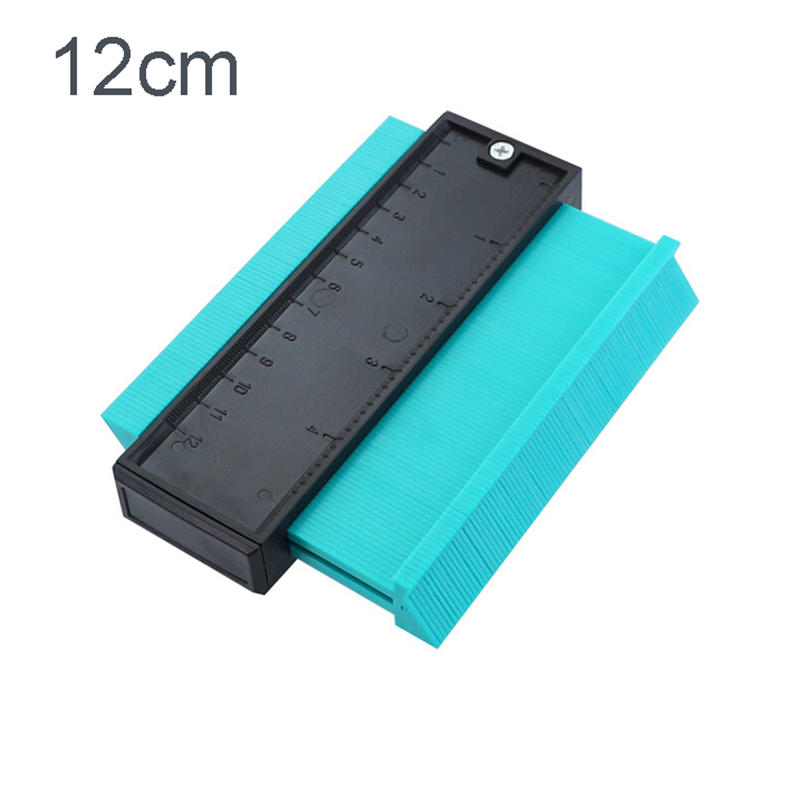 5/10/20 inchContour gauge Irregular contour of arc ruler Measuring tool ABS Gauge Duplicator Joinery tool: 12cm green