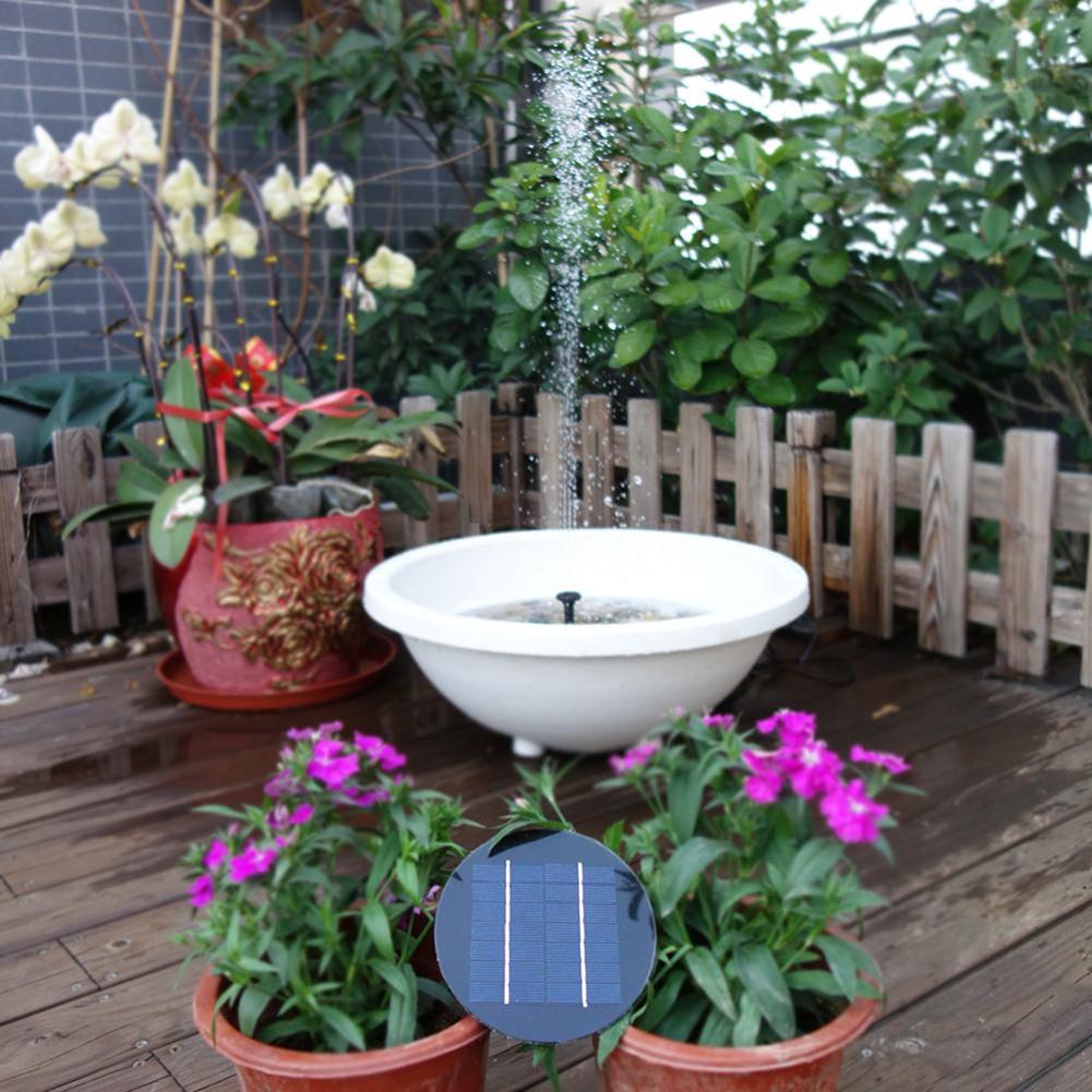 Fuente de energía Solar de 1,5/2/3w para jardín, piscina, estanque, Panel Solar, fuente flotante para decoración de jardín al aire libre, fuente de agua