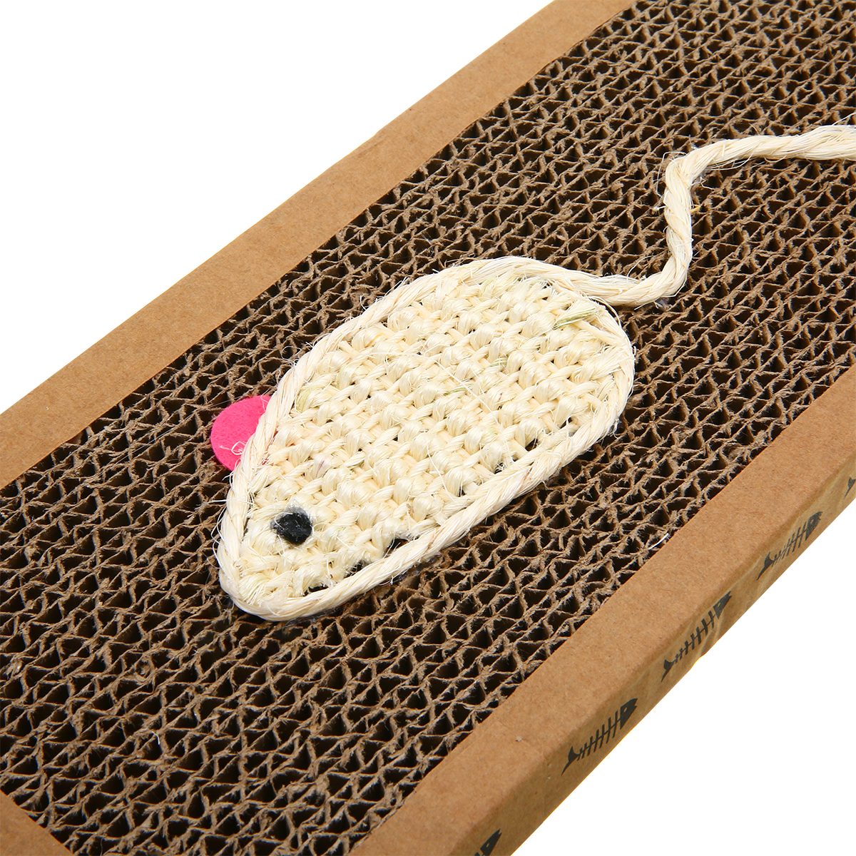 Kat killing kradsebræt kæledyrs blød sengemåtte klør plejelegetøj bølgepapir kradser kat træningslegetøj 38cm