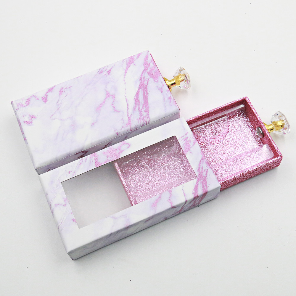 Wimper Verpakking 3d Mink Wimpers Bulk Lege Doos 25Mm Mink Wimpers Cases Valse Wimpers Lade Doos Diamant Handvat lade: 2