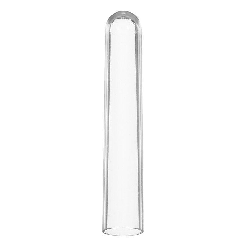 Tubo de ensayo de plástico con tapón de corcho, suministros educativos para escuela, laboratorio, vidrio transparente, 18x105mm, 50 Uds./paquete