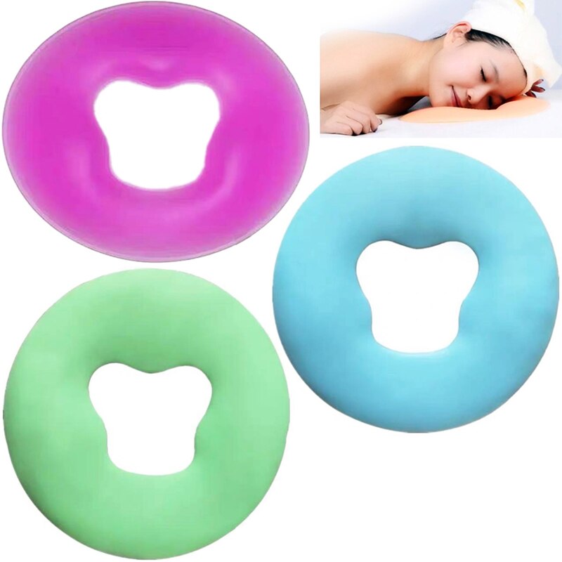 Non-Marking Non-Slip Face Pad Soft Spa Massage Silicone Face Relax Cradle Cushion Bolsters Pillow Pad Beauty Care Pillow