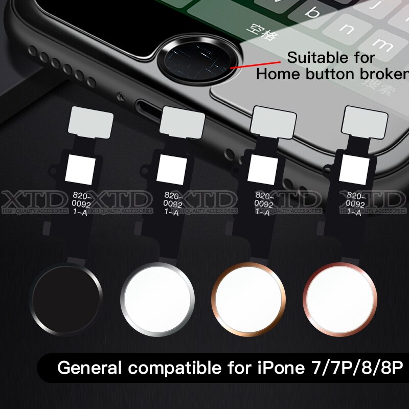 Uniwersalny przycisk Dom dla IPhone 7 7 plus 8 8 plus z funkcją przechwytywania ekranu dotykowego wszystkie działają bez funkcji dotykać ID