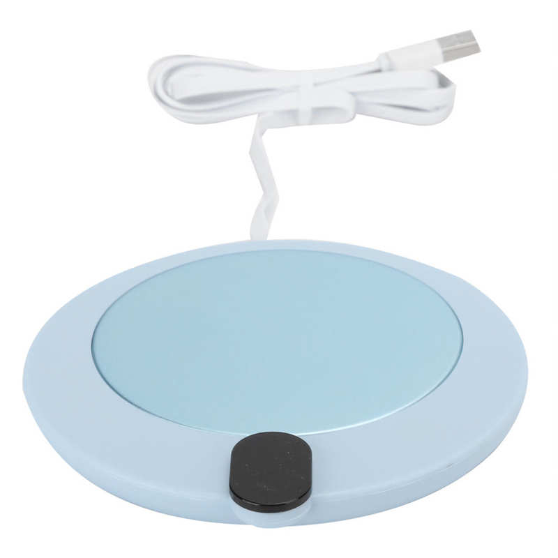 Usb Auto Constante Temperatuur Cup Warmer Verwarming Mat Pad Mok Warmer Voor Thuis Kantoor Melk Thee Water Verwarming Pad coaster: Blauw