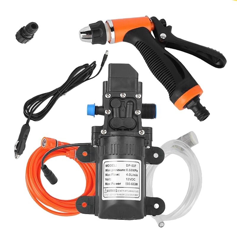 Portable Intelligent Electric Pressure Washer Pump Sprayer Car Was 12 V Self Priming Water Pump Car Kit For Car Garden: Default Title