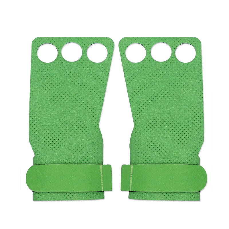 Gants de musculation Fitness gants d'entraînement Crossfit poignées pour pulls kettlebell haltères accessoires de gymnastique de musculation: Type B-green / S