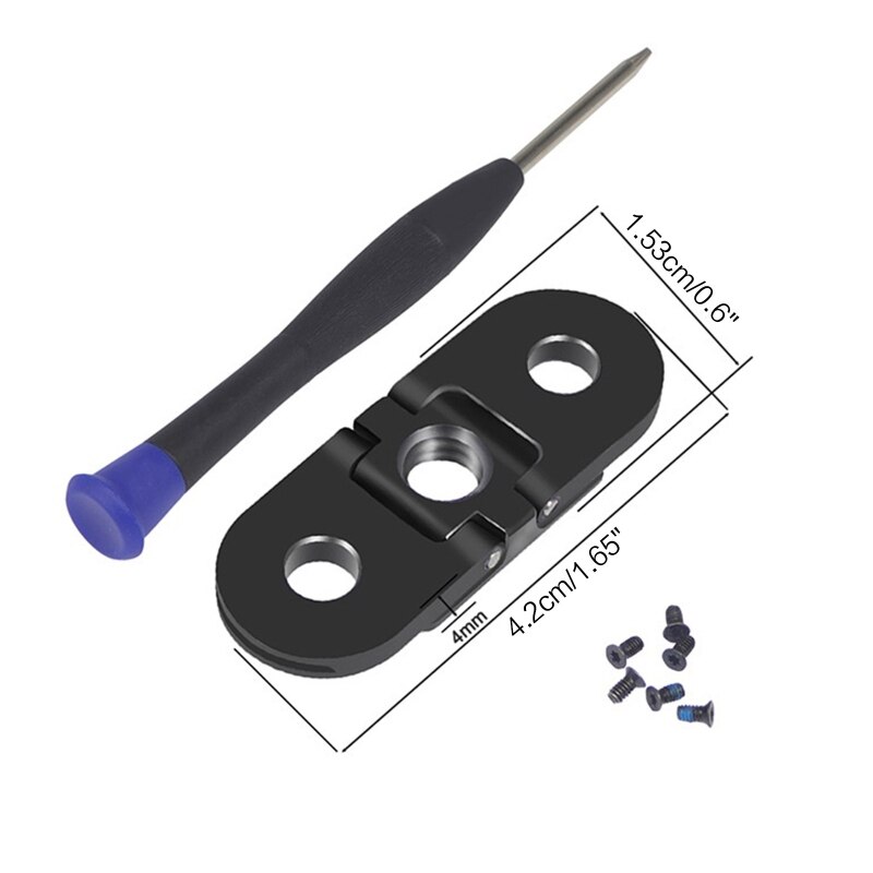 Metall-stativadapter mit zwei anschlüssen 1/4 gewindelöchern 8 kompatibel mit der action-kamera hero 10 9