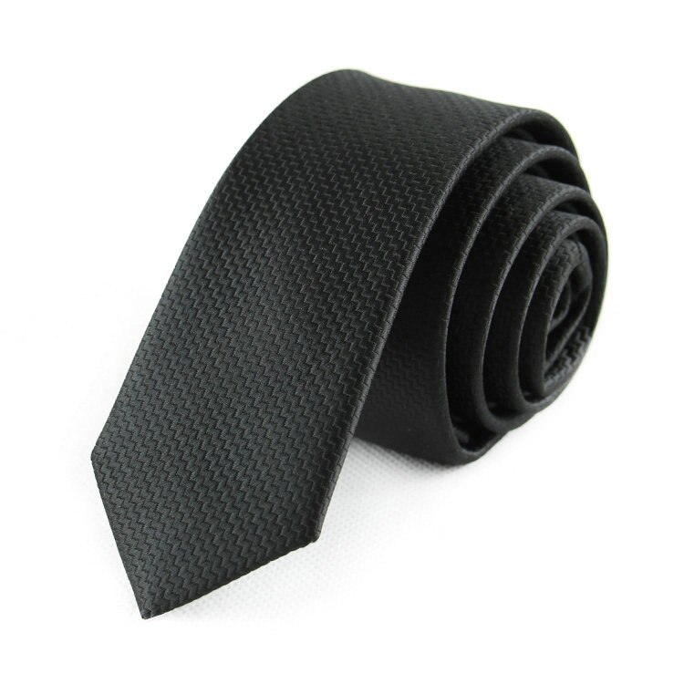 5cm herrebånd skinny stribe prikker sort smalle hals bånd silm til mænd forretning bryllupsfest gravatas: 5sb 02