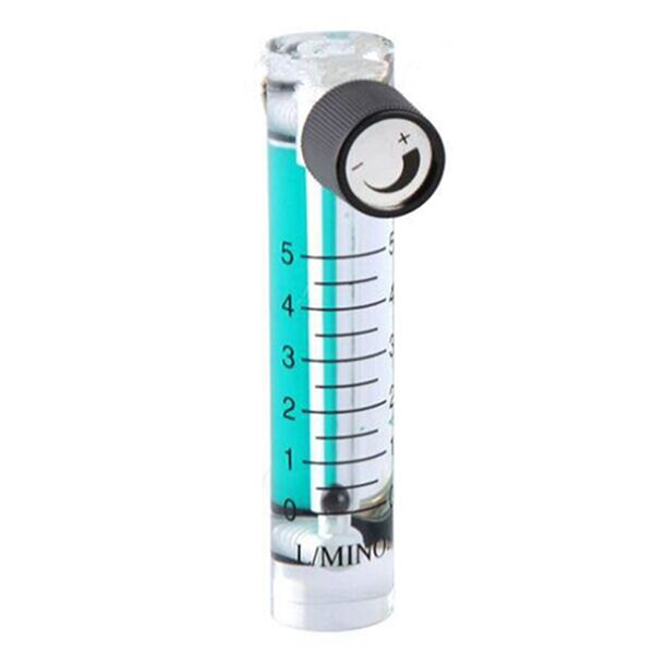 Oxygen Flow Meter Flowmeter with Control Valve for Oxygen Air Gas: 5LPM