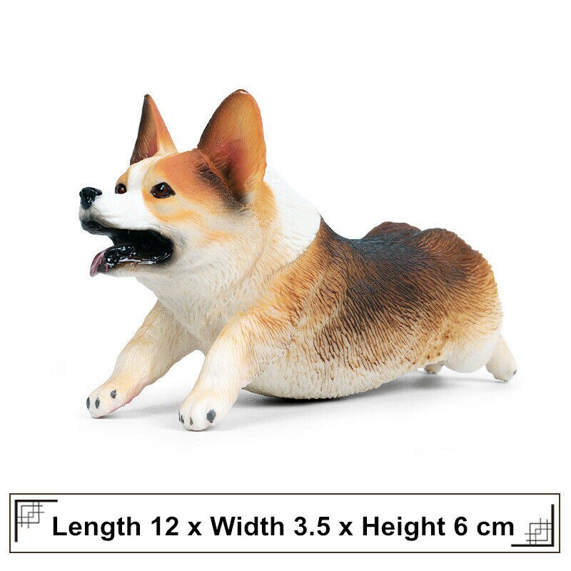 Pembroke Welsh Corgi Figure Dog Pet Animal Model Toy Collector Decor Kids Educational Toys Decoration Kid Birthday: M-1088