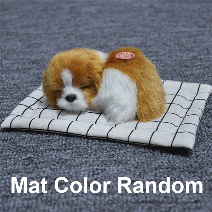 Auto Ornamenten Pluche Simulatie Slapende Hond Puppy Dashboard Decoratie Auto Interieur Home Decor Meubels Accessoires: Bruin