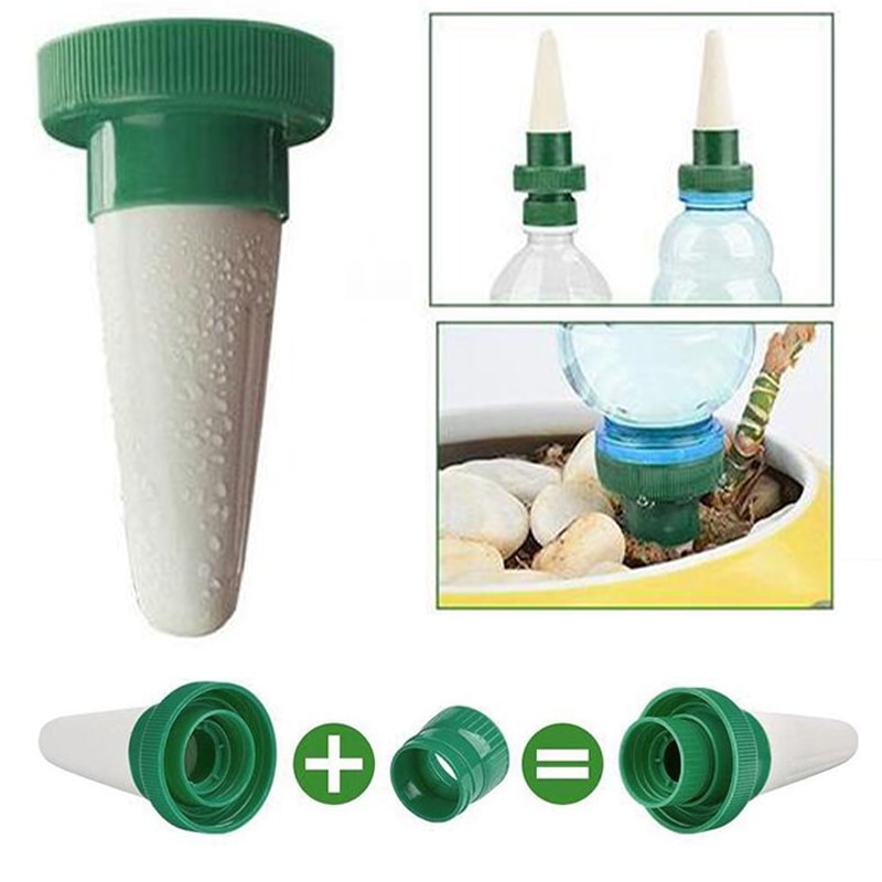 4pcs Sproeisysteem Apparaat Keramische Self Watering Spikes Automatische Bloem Drip Irrigatie Watering Stakes Systeem voor Indoor Outdoor Gebruik