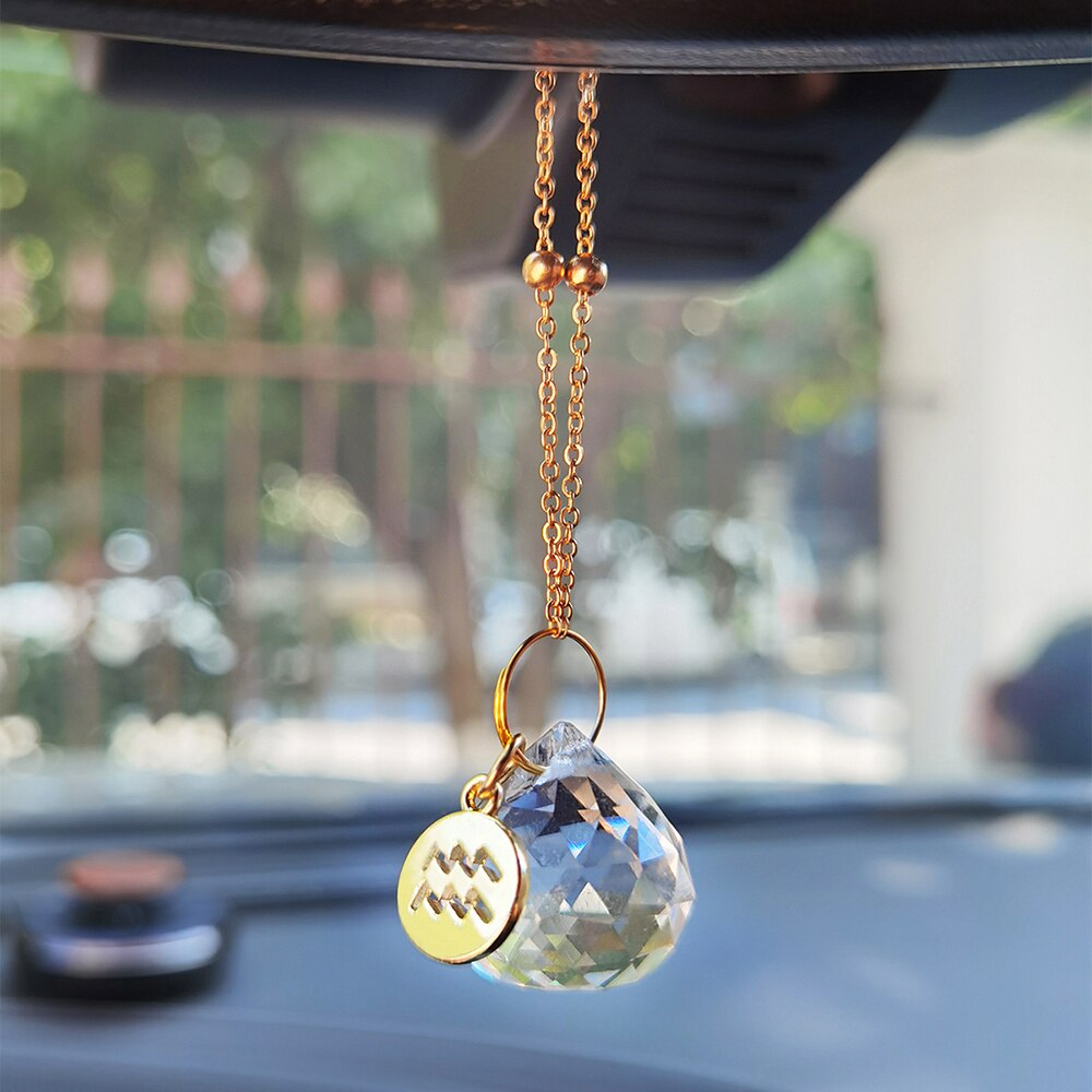 12 Constellation Sun Catcher Suncatchers for Car Window Garden Decoration Outdoor Sun Catcher Crystal Ornament Light Catcher: Suncatcher MS016