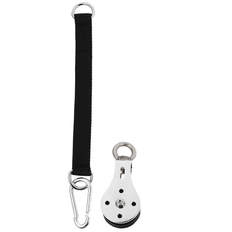 1 Set Of Cable Pulley Nylon Stainless Steel Pulley Self-Lifting Fitness Pulley