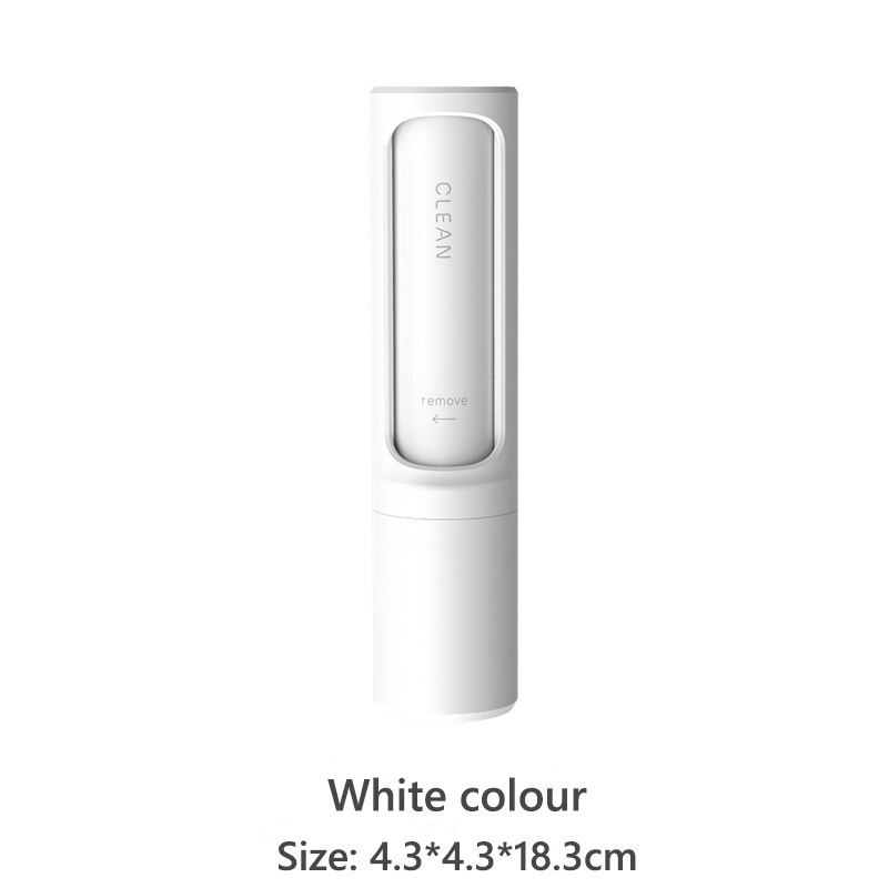 Perro y gato cepillo para quitar el pelo de electrostática brocha para polvos de ropa para mascotas ropa cabello pegajoso cepillos ELIMINACIÓN DE CABELLO artefacto: white