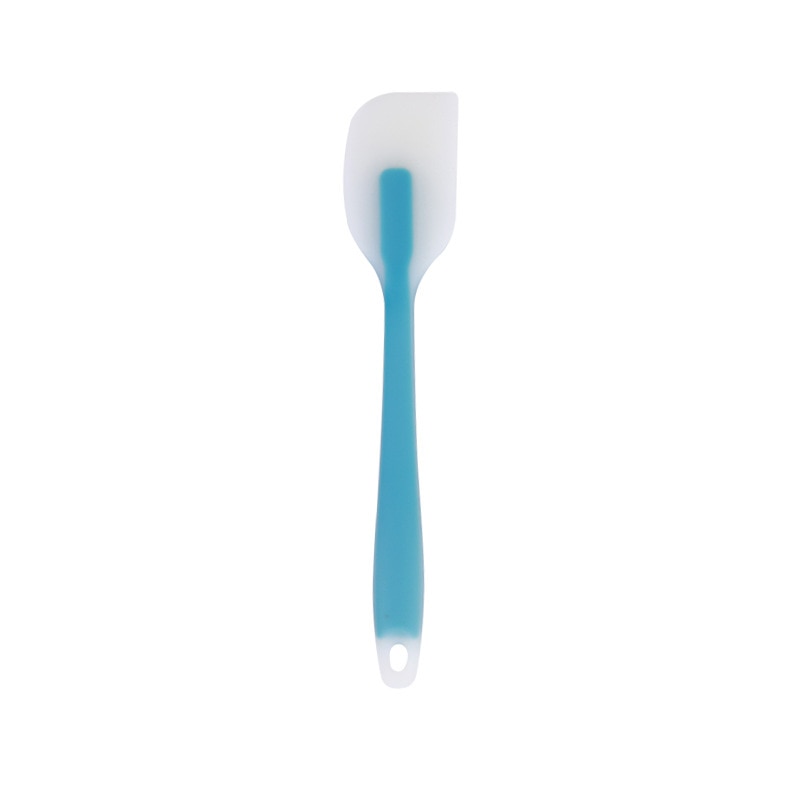 Spatule en silicone souple, pelle en caoutchouc antiadhésif, grattoir à gâteau, outil de cuisson de beurre de alimentaire, outils de boulangerie couleur: sky blue S