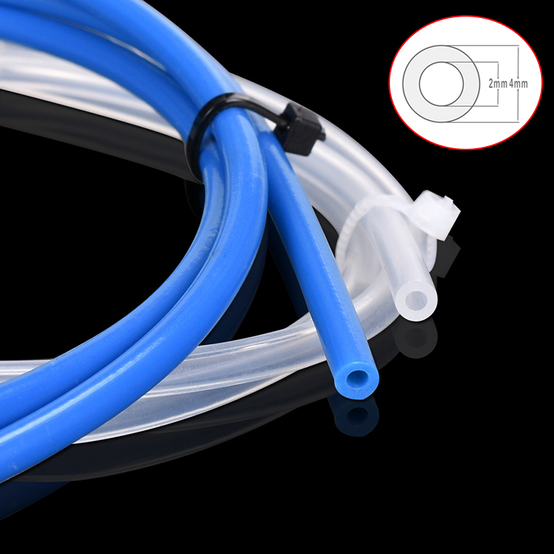 1/2/3 metr niebieski rura PTFE części drukarki 3D ID2mmOD4mm dla RepRap j-head Hotend wytłaczarki Bowden 1.75mm Capricornus Tube