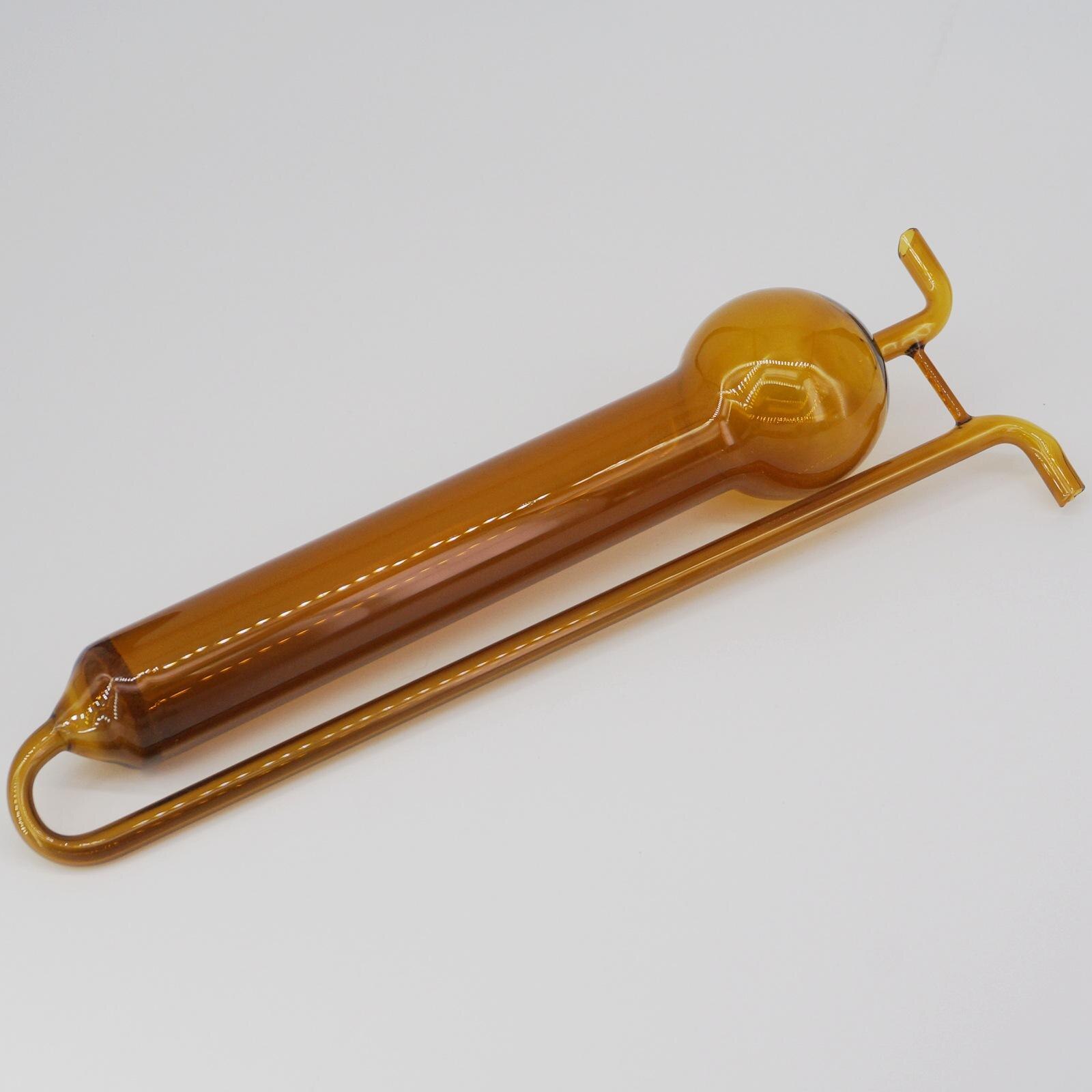 75ml Lab Brown Glass Porous Absorbing Tube U-shape Gas Sampling Bottle Glassware