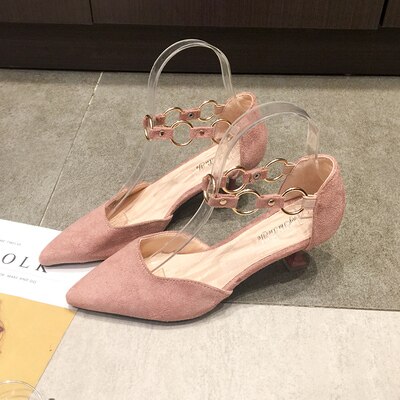 automne talon haut baotou stiletto polyvalent confortable chaussures sexy: Rose / 6