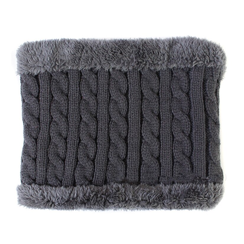 Vinter mænds tørklæde ring strikkede hagesmæk uld fløjl varm skorsten hals udendørs nakkebeskytter bib vindtæt mandlige kraver