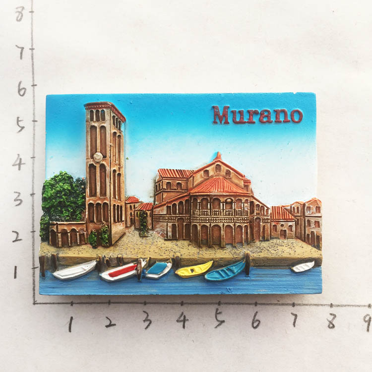 Italia hartsi jääkaappimagneetit matkailu matkamuisto toscana firenze san gimignano siena venezia jääkaappi tarrat kodin sisustus: Murano