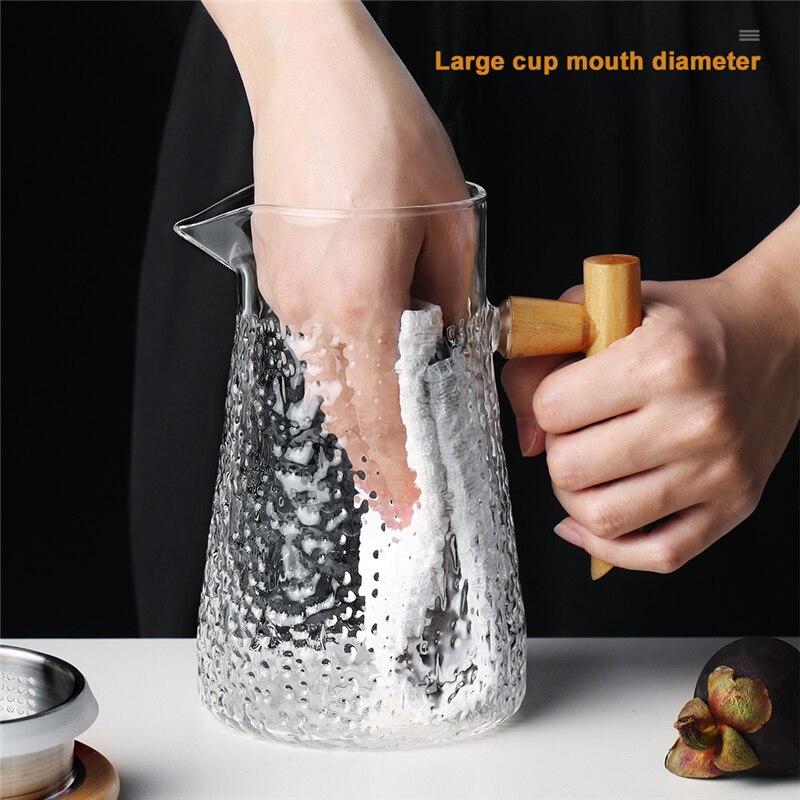 Oneisall waterkoker glazen waterkoker 950ml- delige transparante theepot koffie sapkan met roestvrijstalen zeef functioneel