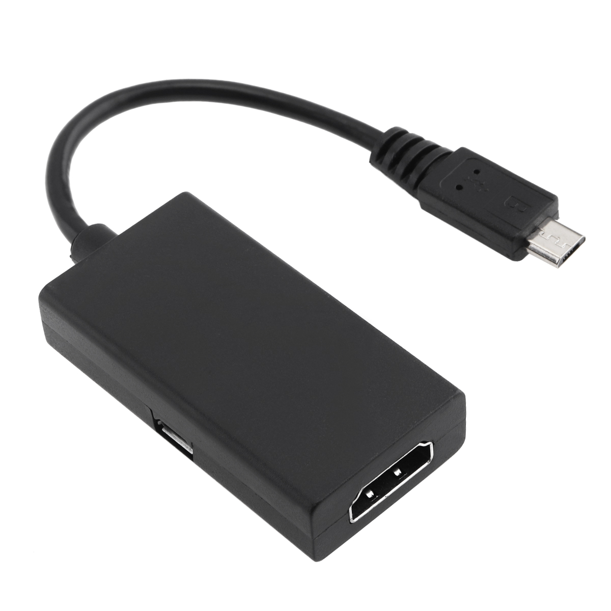 Cable de salida USB Universal Negro HD, Cable de 8cm, adaptador a HDMI, compatible con dispositivos Mhl para televisión HD, compatible con teléfonos móviles 1 unidad