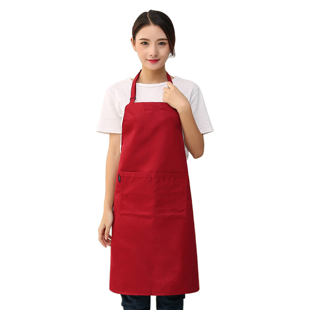 Women Apron With Pockets Kitchen Restaurant Cooking Shop Art Work Apron Korean Waiter Apron Kitchen Cotton Nove15: WE